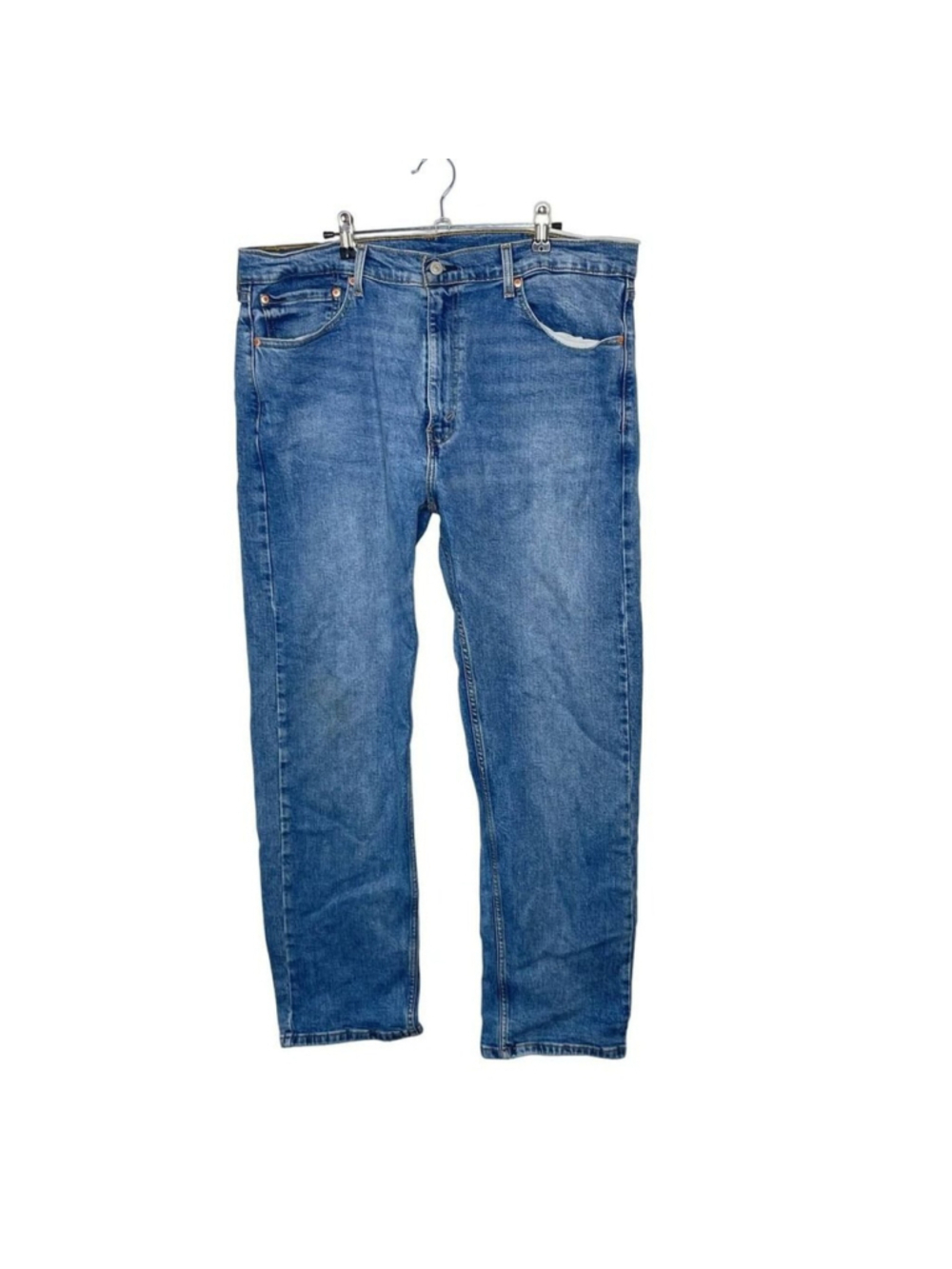 Levi's 505 Straight Jeans Blue Cotton Size 38 x 32